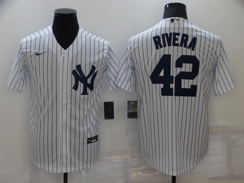 Men New York Yankees #42 Rivera White Game 2022 Nike MLB Jersey